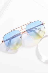 White Rim Ombre Sunglasses