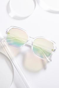 Mirrored Clear Sunglasses