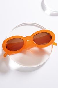 Orange Oval Sunglasses