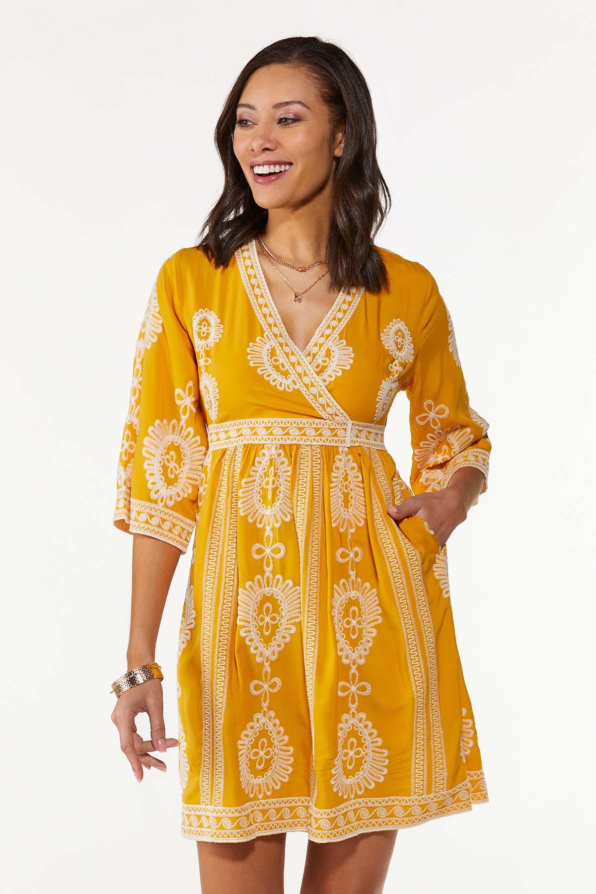 Golden Embroidered Dress