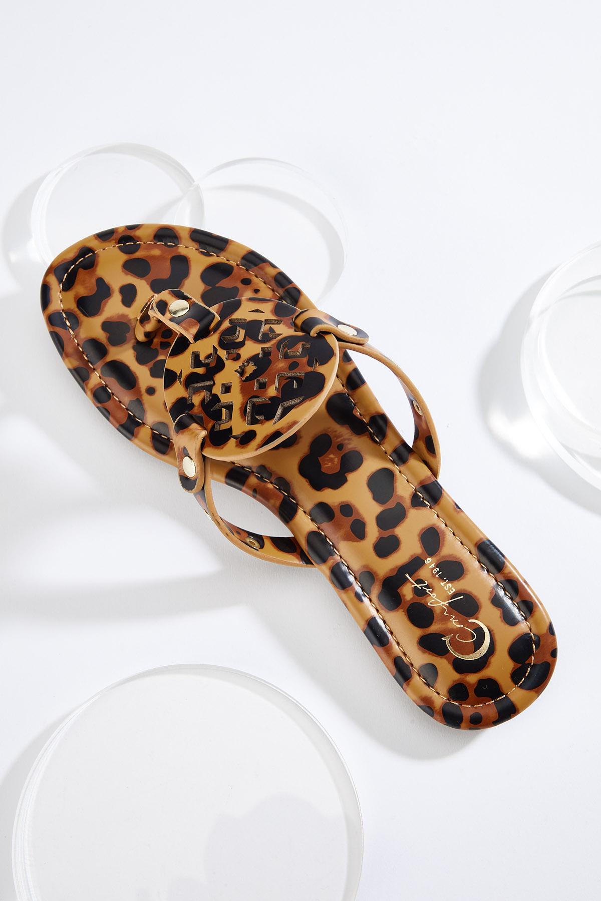Leopard Medallion Sandals