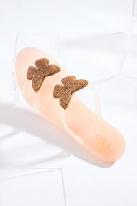 Rhinestone Butterfly Jelly Sandals