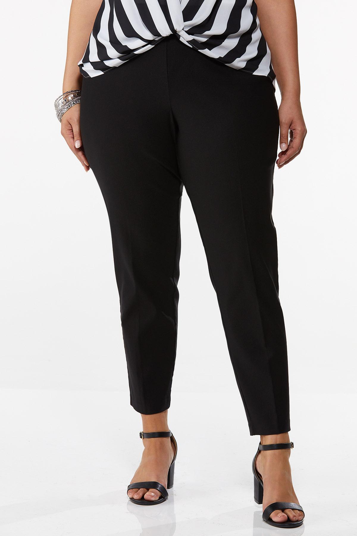 plus size black dress pants