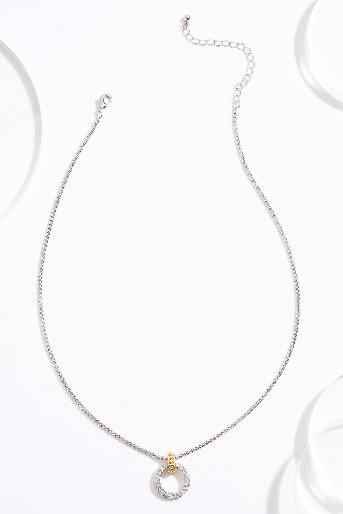 Leonardoda Luminance rim 18k Gold Ring Pendant Necklace Necklaces Cato Fashions