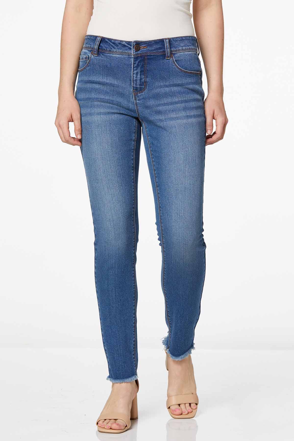 Petite Frayed Shape Enhancing Jeans