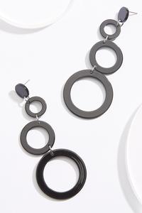 Linear Lucite Ring Earrings