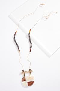 Mod Pendant Wire Chain Necklace