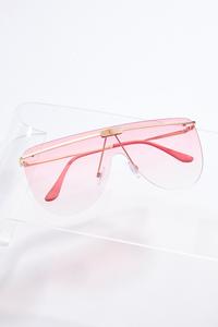 Pink Shield Sunglasses