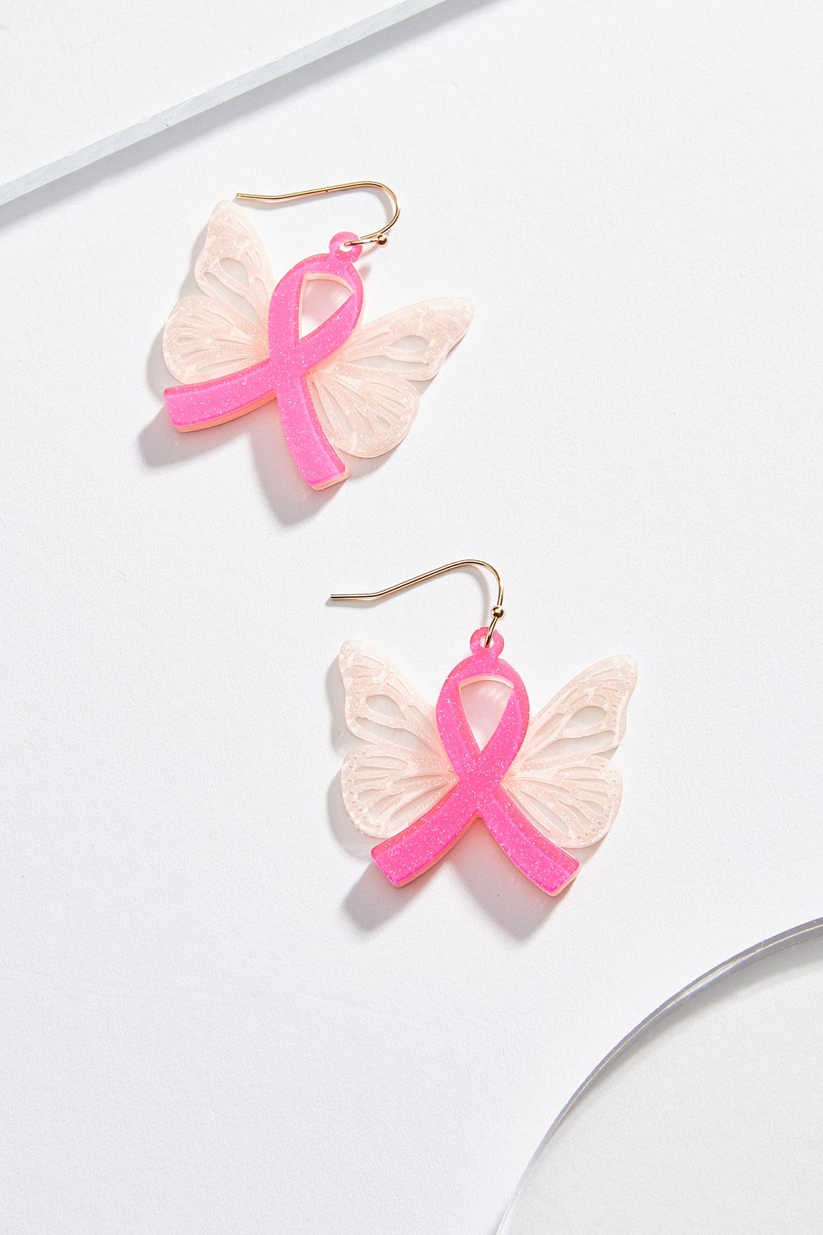 Awareness Ribbon Butterfly Earrings
