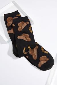 Cowboy Horseshoe Socks 