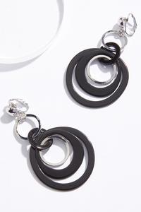 Lucite Ring Clip-On Earrings