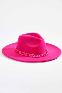 Chain Link Pink Panama Hat