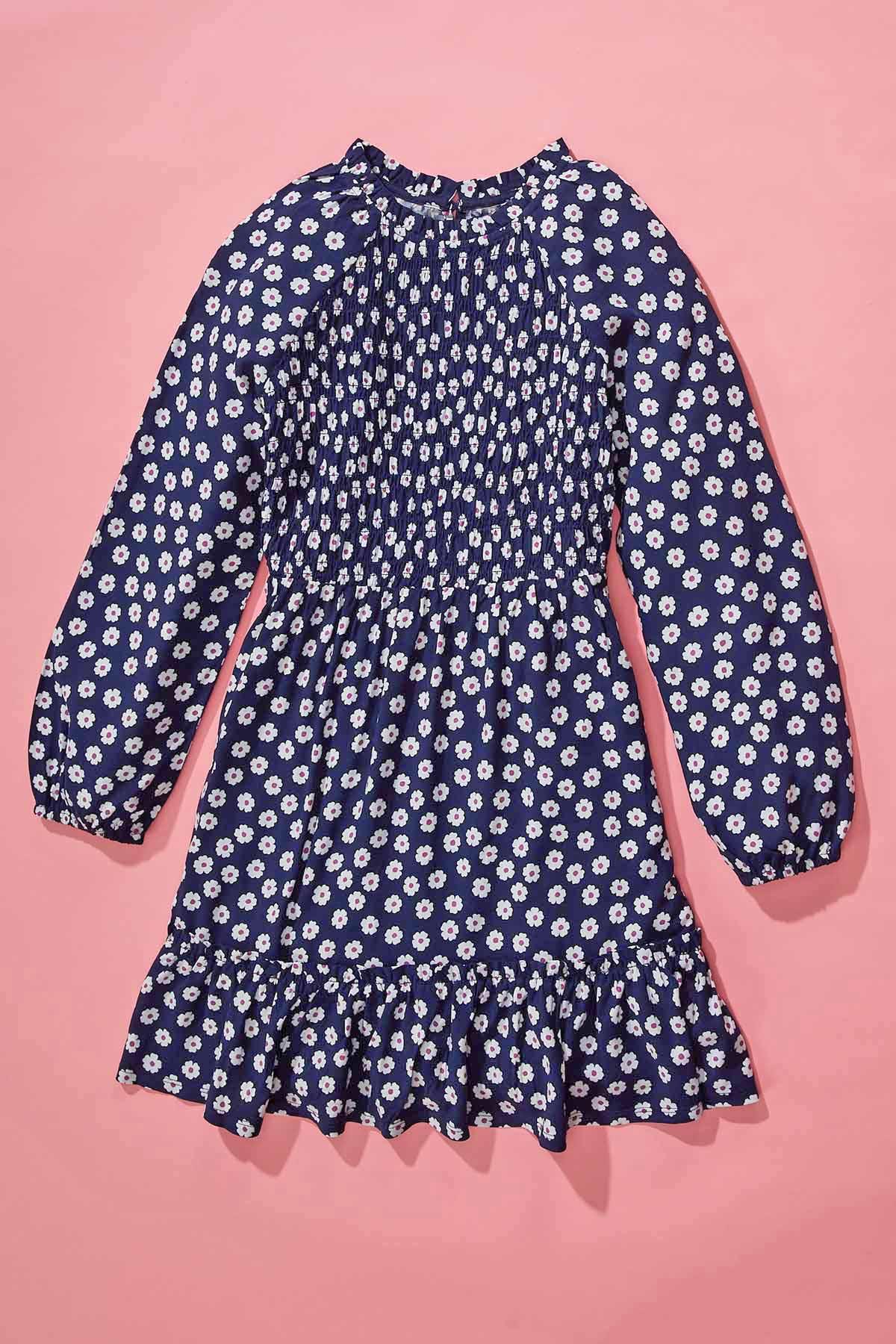Girls Blues And Blooms Dress