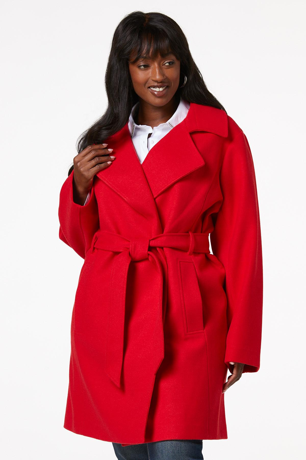 Cato Fashions | Cato Plus Size Belted Wrap Coat