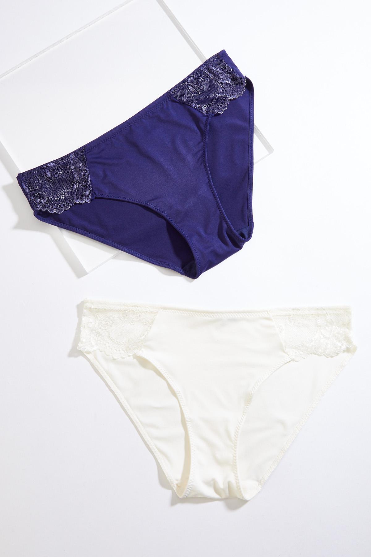 Cato Fashions  Cato Lace Trim Bikini Panty Set