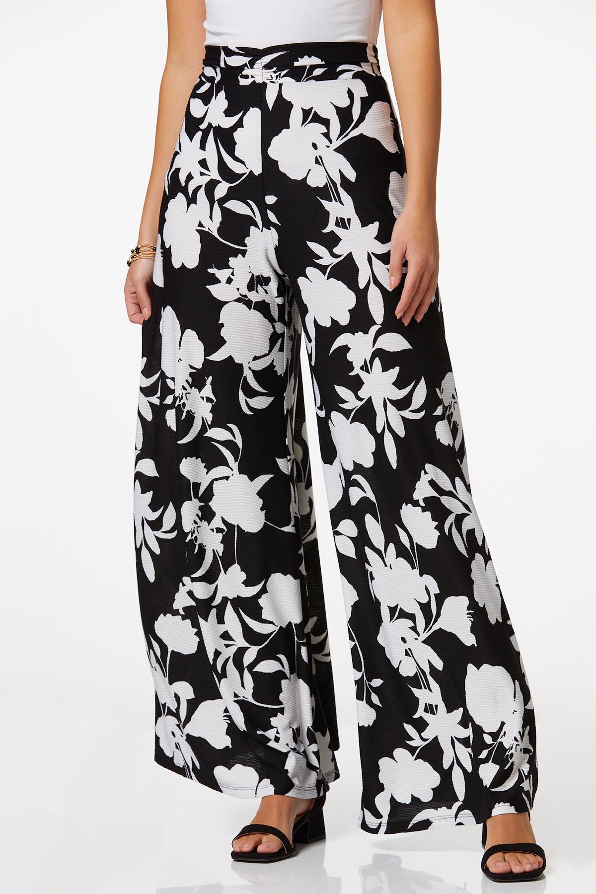 Cato Fashions  Cato Textured Floral Wide Leg Pants