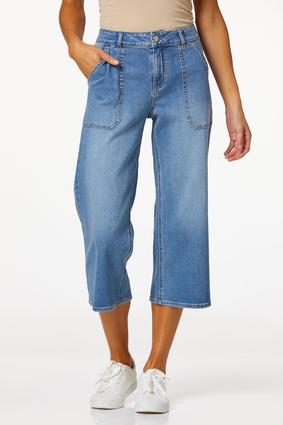 Cato Scattered Rhinestone Jeans - Blue
