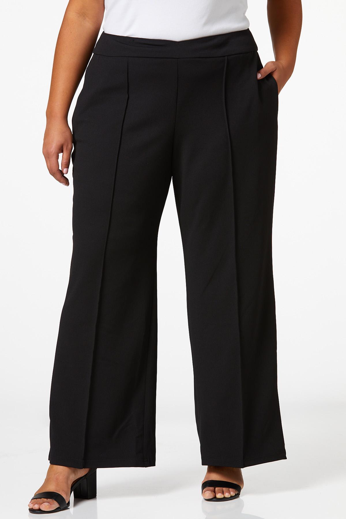 Cato Fashions  Cato Plus Size Stretchy Crepe Trouser Pants