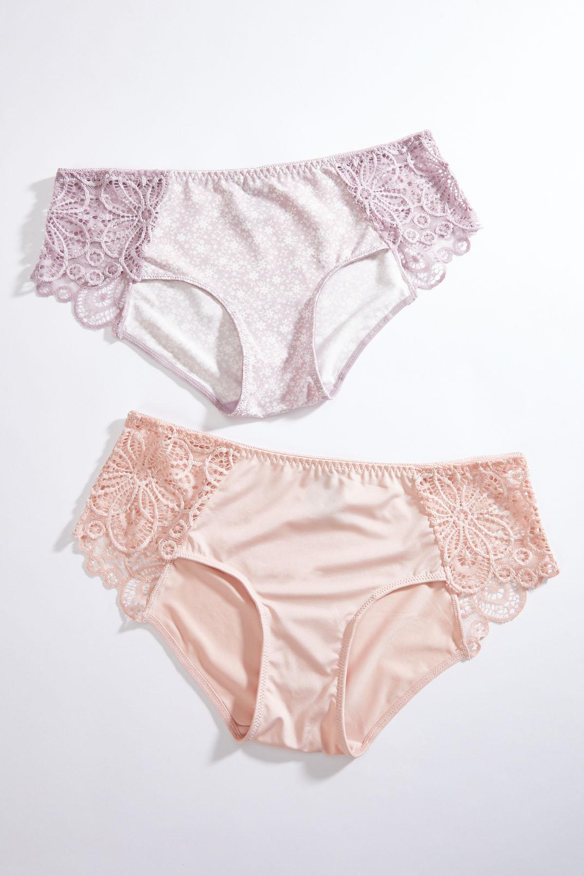 Plus Size Blossom Lace Panty Set