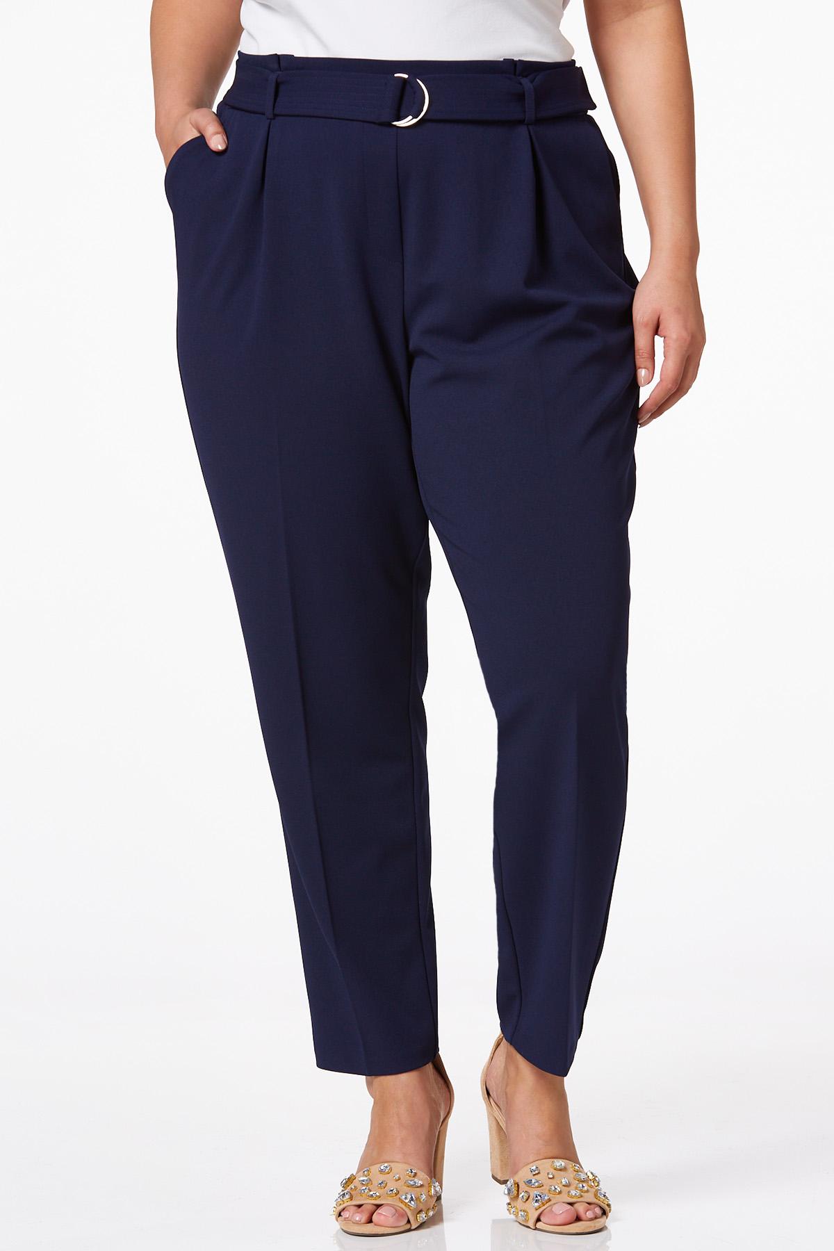 Cato Fashions  Cato Plus Size Navy Slim Ankle Pants