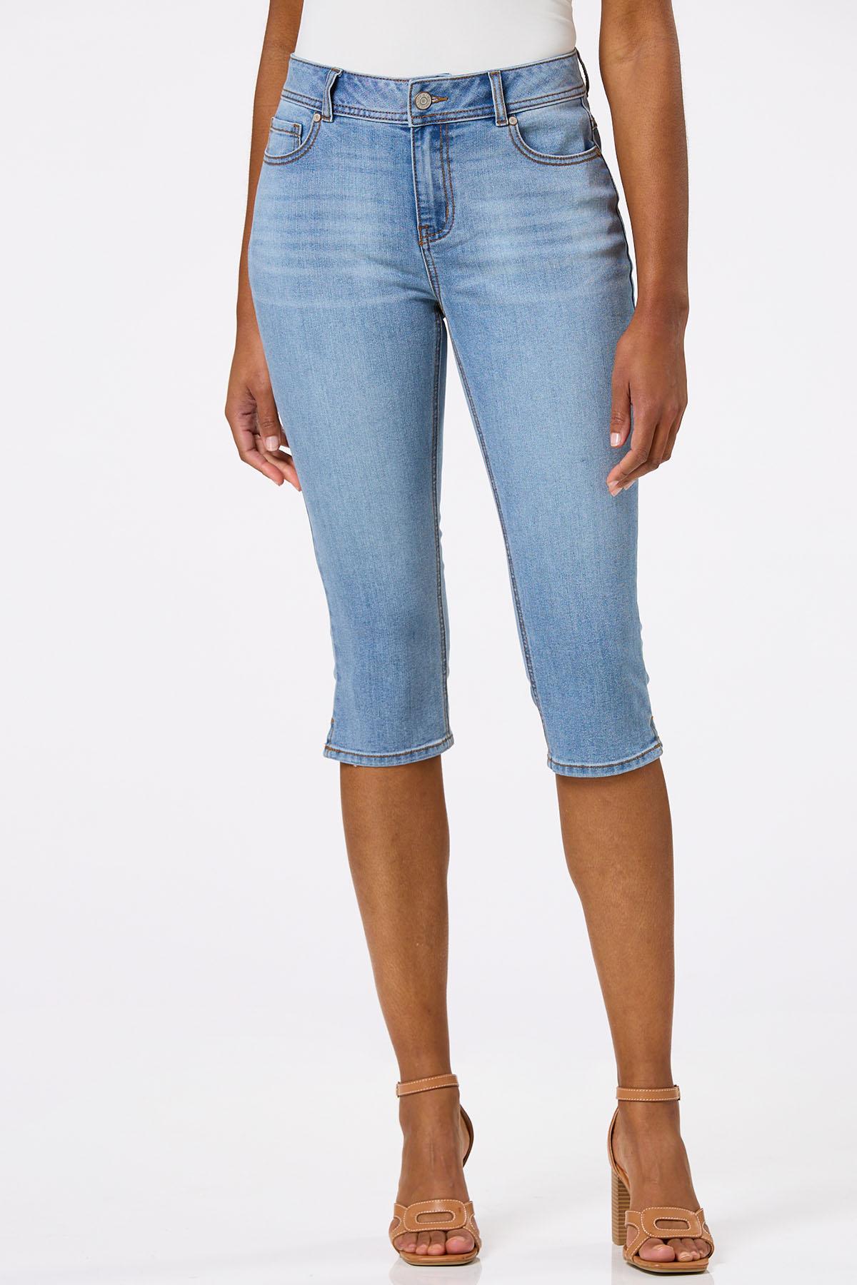 Cato Fashions  Cato Cropped Slit Hem Skinny Jeans