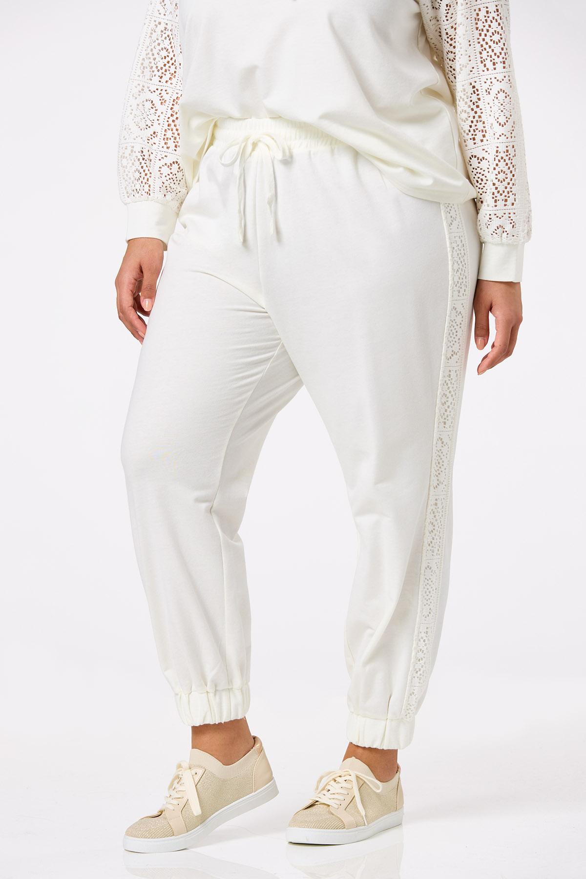 Cato Fashions  Cato Plus Size Lacy French Terry Joggers