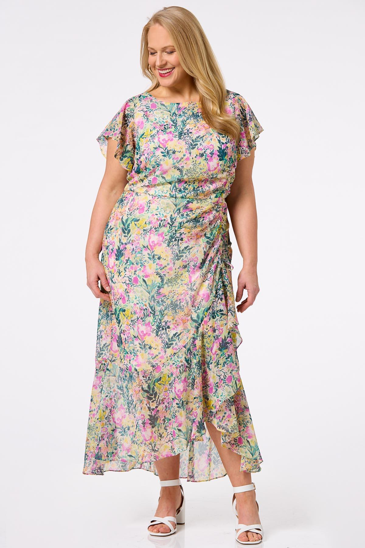 Women's petite plus size dresses cheap