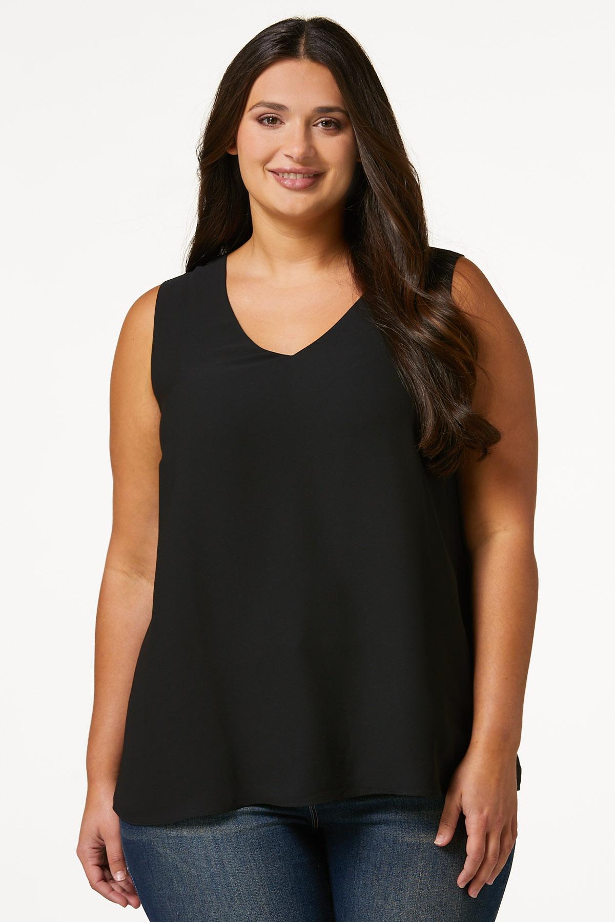 Cato Fashions Cato Plus Size Dressy Layered Tank