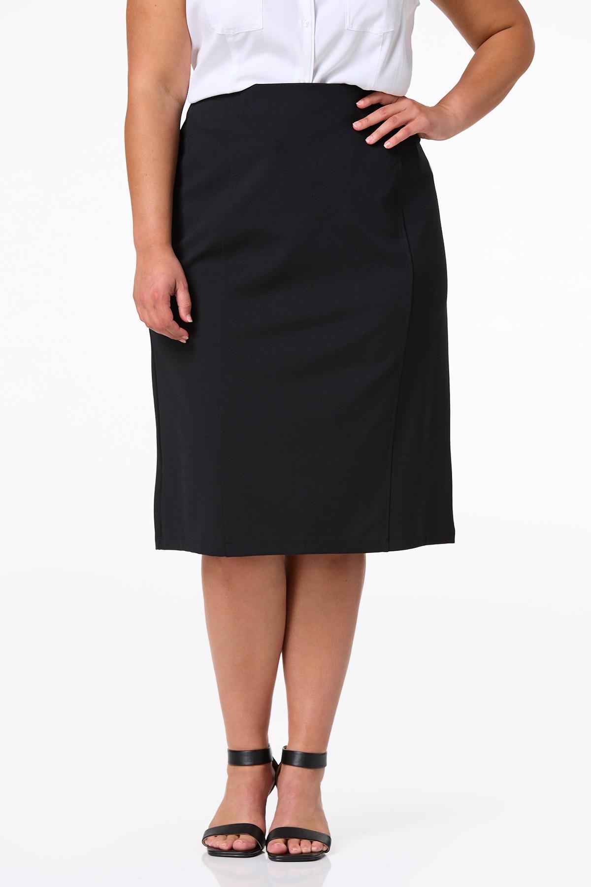 Cato Fashions Cato Plus Size Ponte Pull On Pencil Skirt