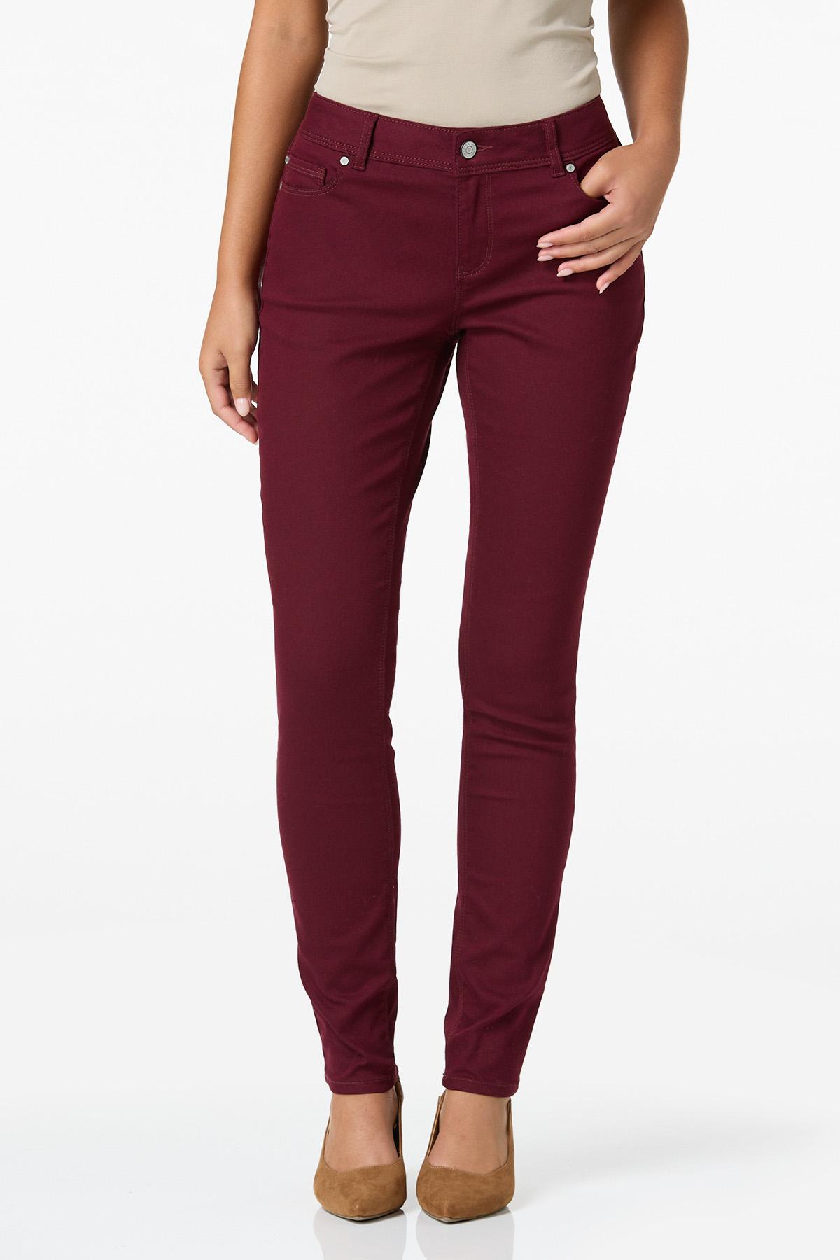  Cato Fashions | Cato Petite Wine Skinny Jeans