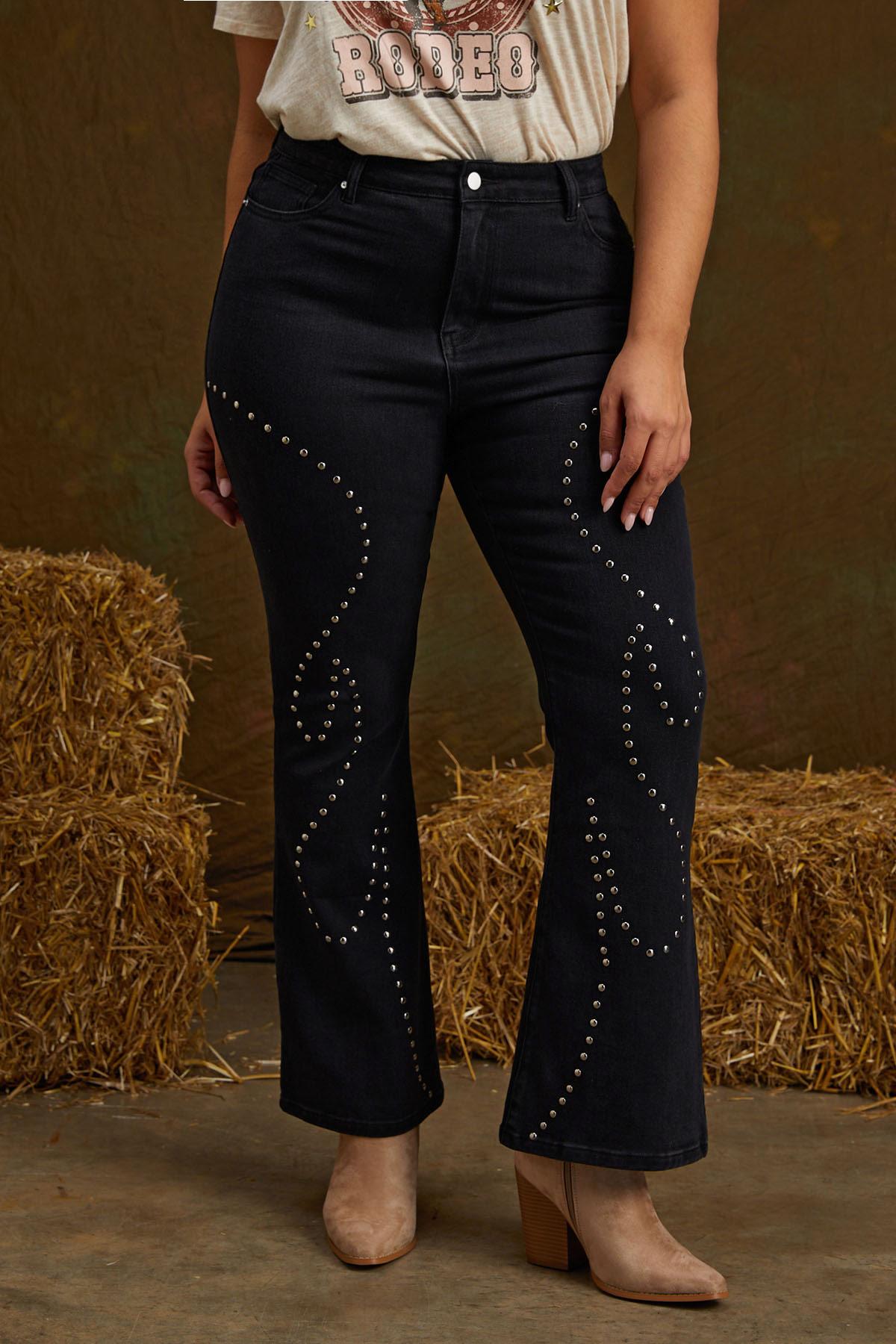  Cato Fashions | Cato Plus Size Studded Bootcut Jeans