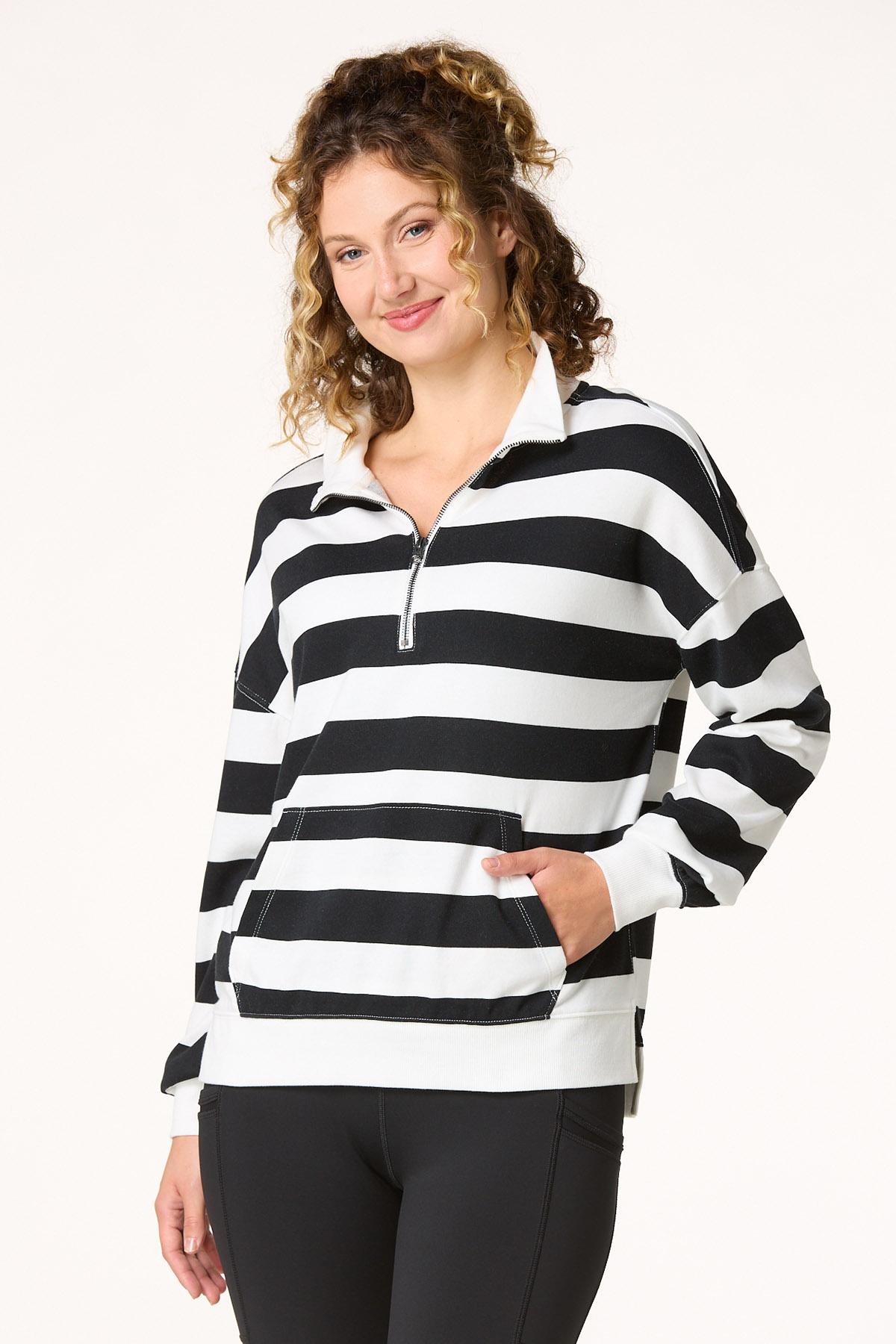 Cato Fashions | Cato Stripe Colorblock Rugby Top