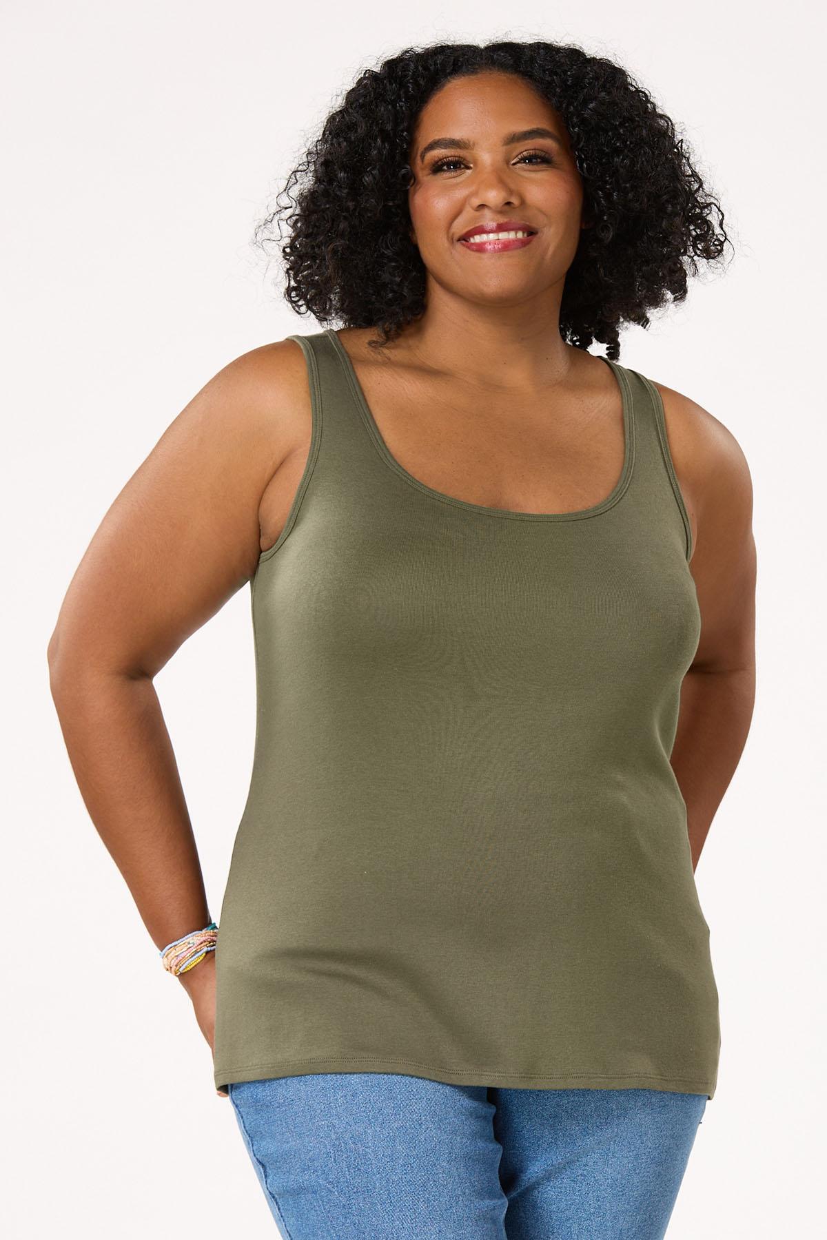  Cato Fashions | Cato Plus Size Essential Solid Tank