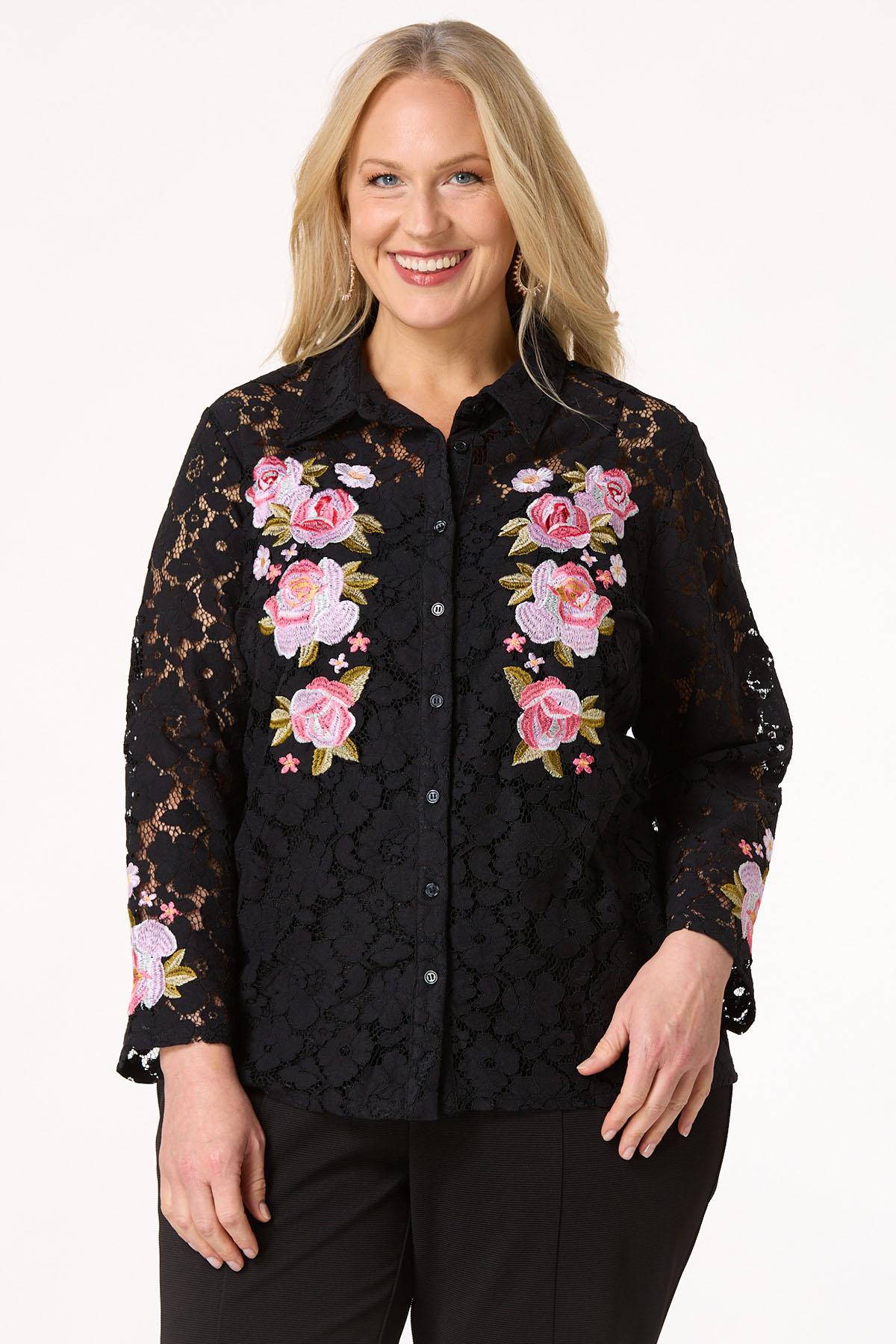 flower embroidery camisole | ERiKOKATORi