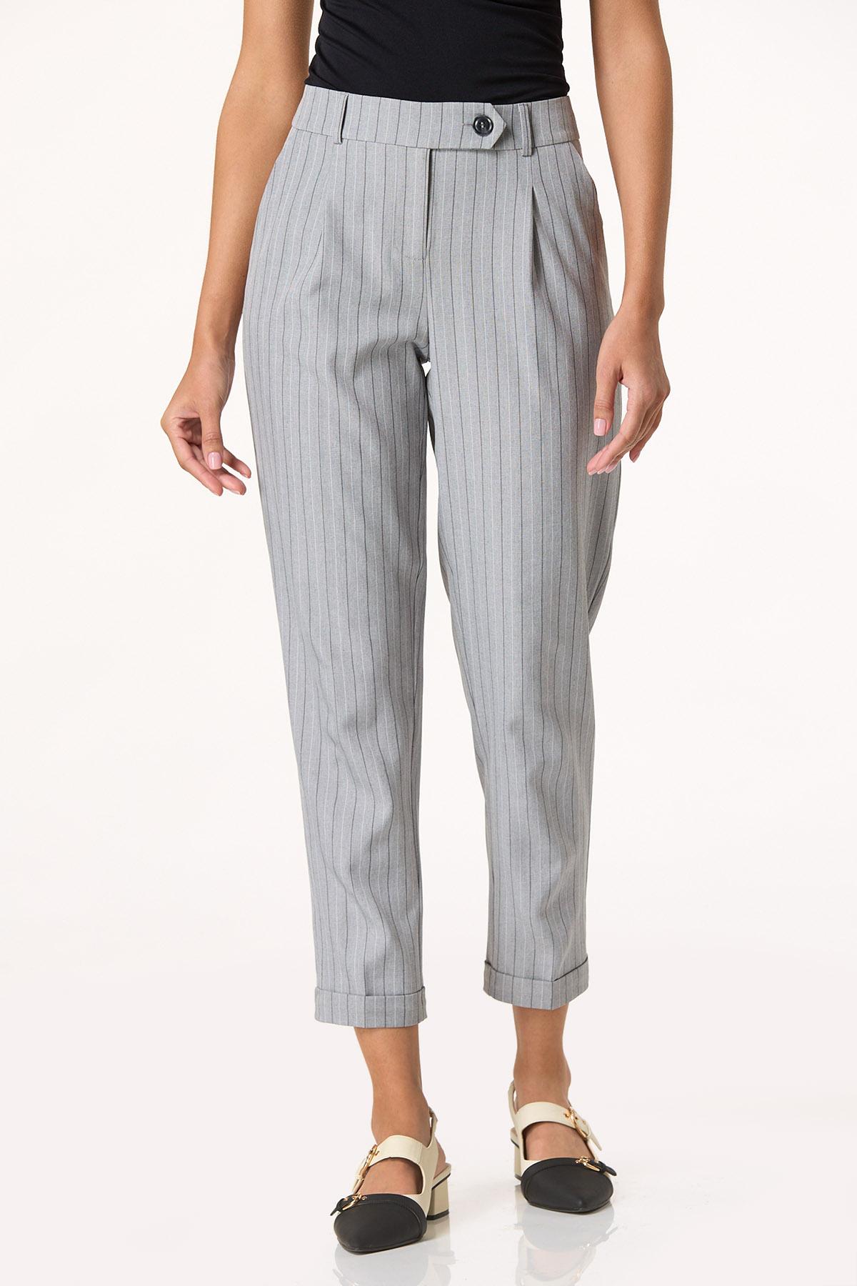 Pinstripe ankle pants outlet