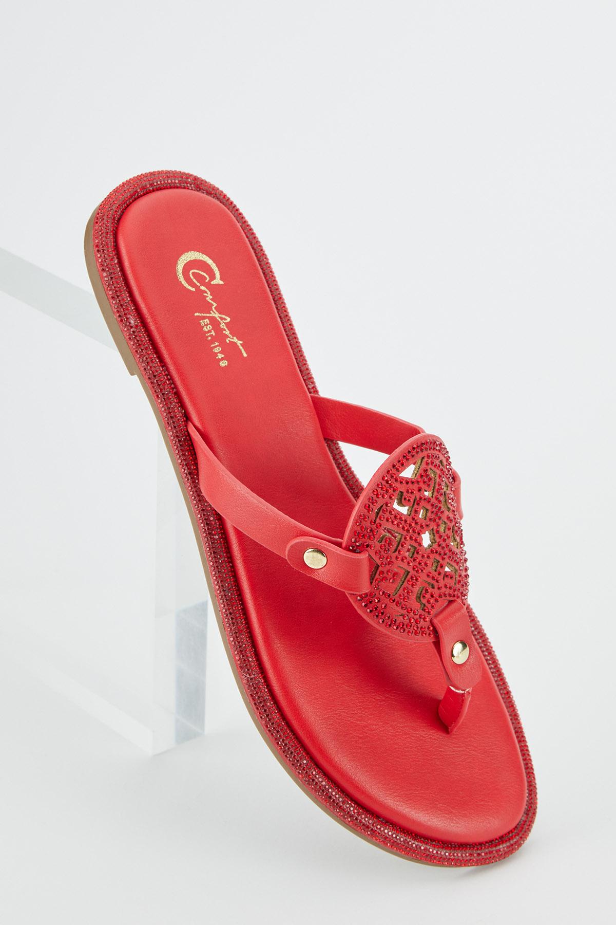 Cato Fashions | Cato Rhinestone Medallion Sandals