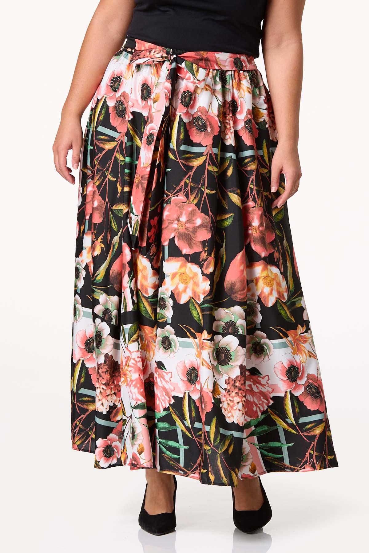  Cato Fashions | Cato Plus Size Romantic Floral Maxi Skirt