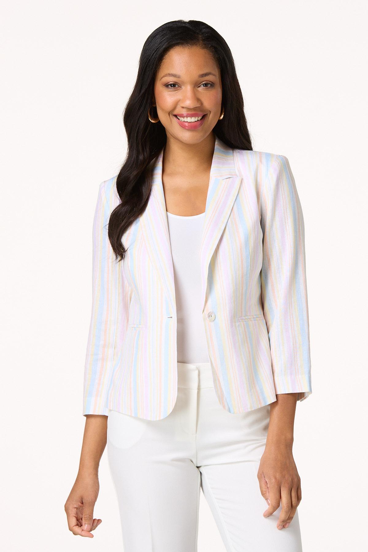 Cato Fashions | Cato Faded Stripe Blazer