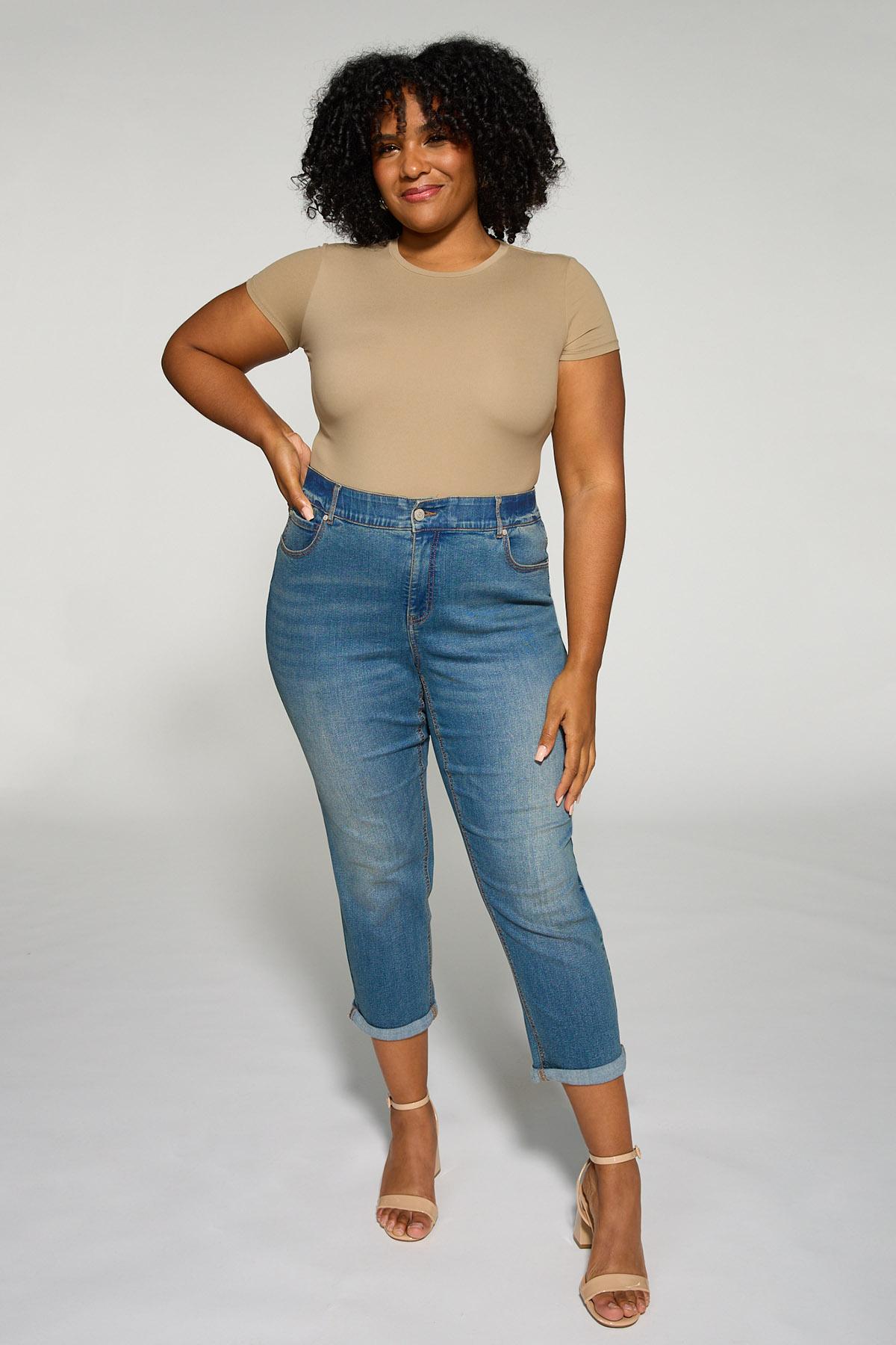 Cato Fashions | Cato Plus Size Girlfriend Cropped Jeans