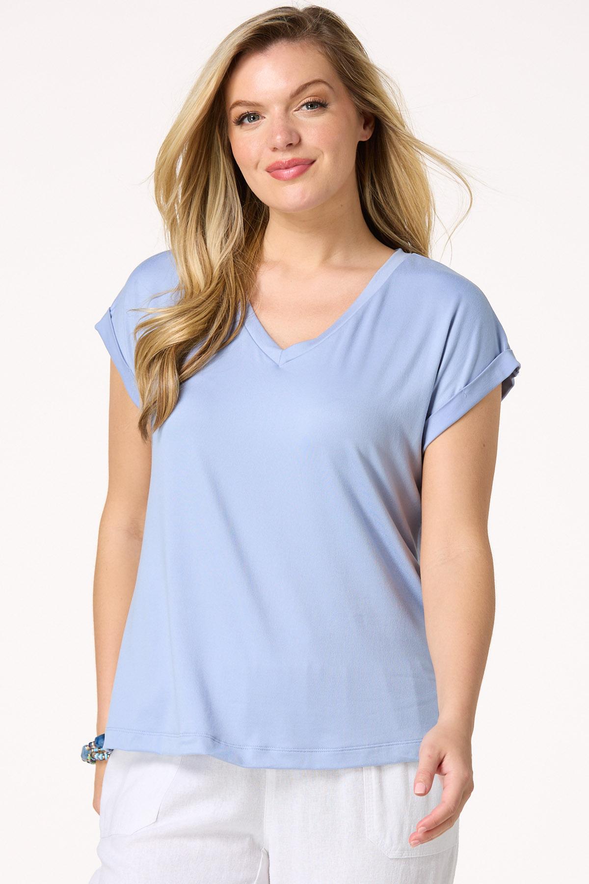 Cato Fashions | Cato Solid Cuffed Tee