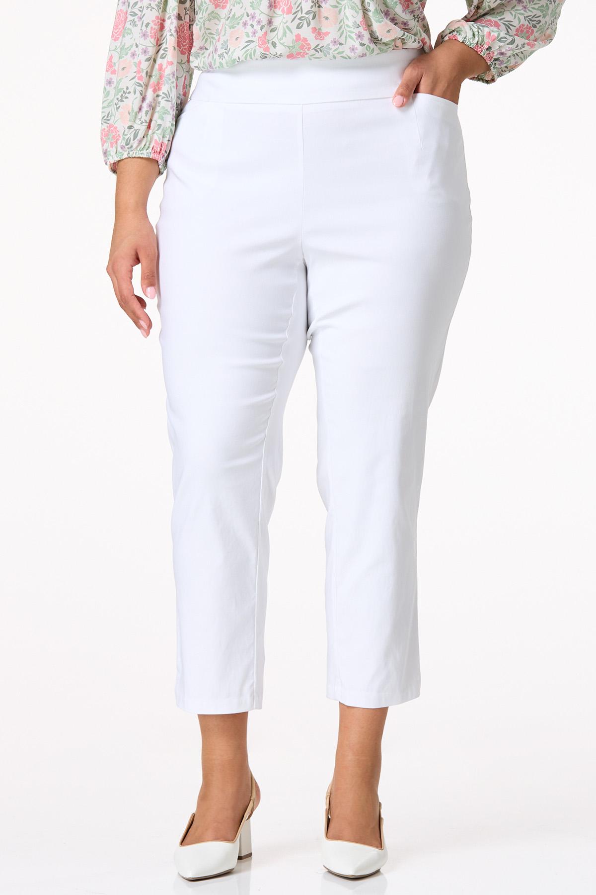  Cato Fashions | Cato Plus Size Solid Bengaline Ankle Pants