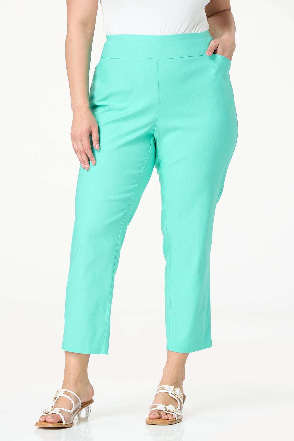  Cato Fashions | Cato Plus Size Solid Bengaline Ankle Pants