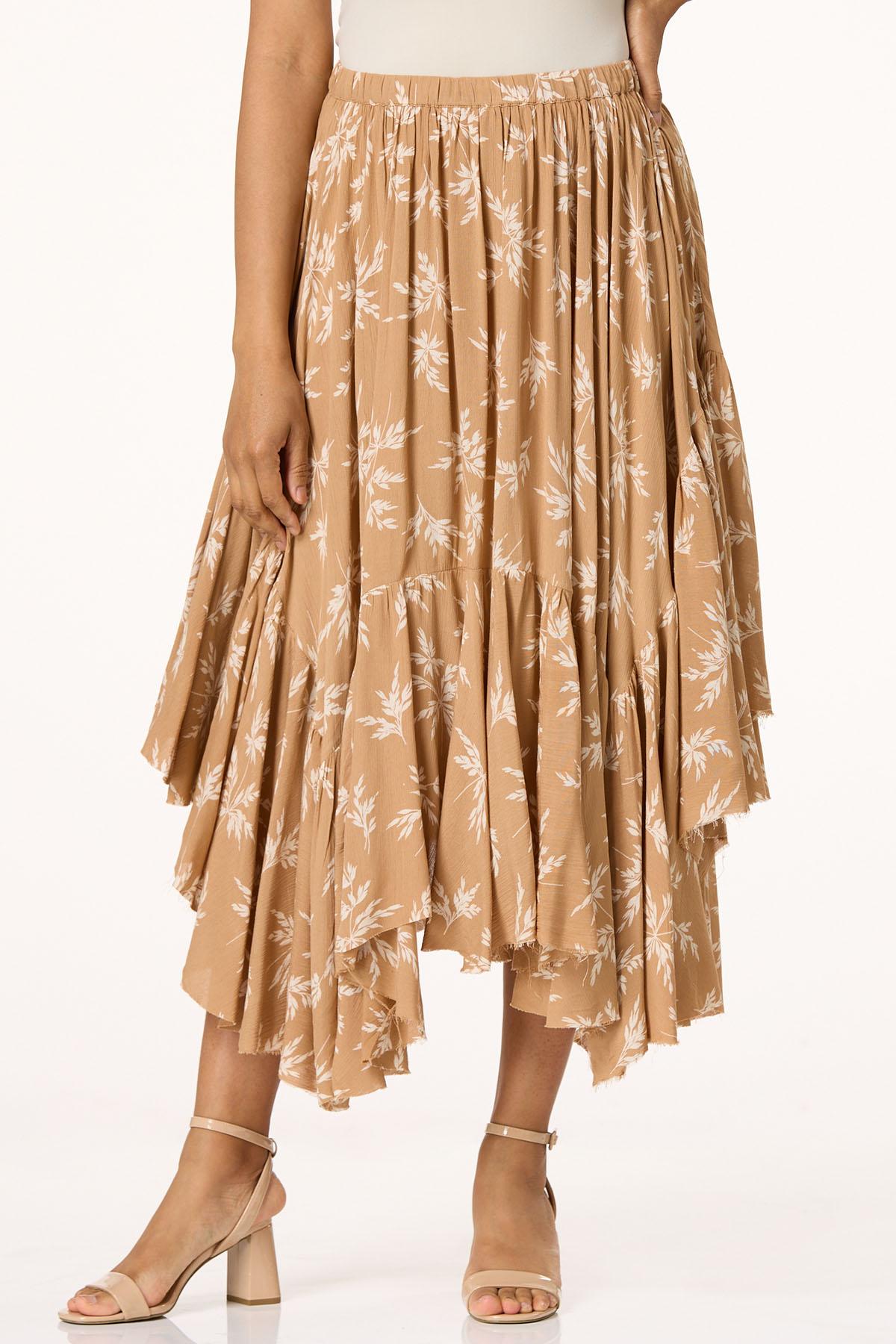Cato Fashions | Cato Raw Edge Ruffled Hem Skirt