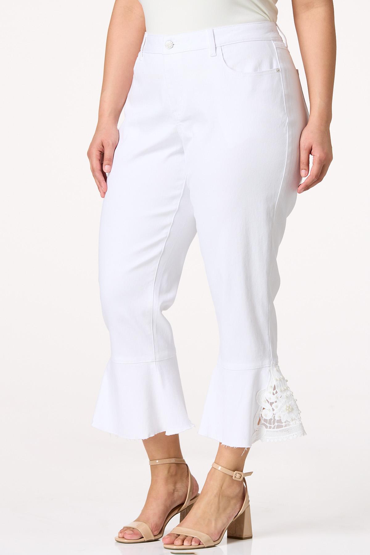 Capri Jeans Women's Plus Size Embellished Jeans Plus Size