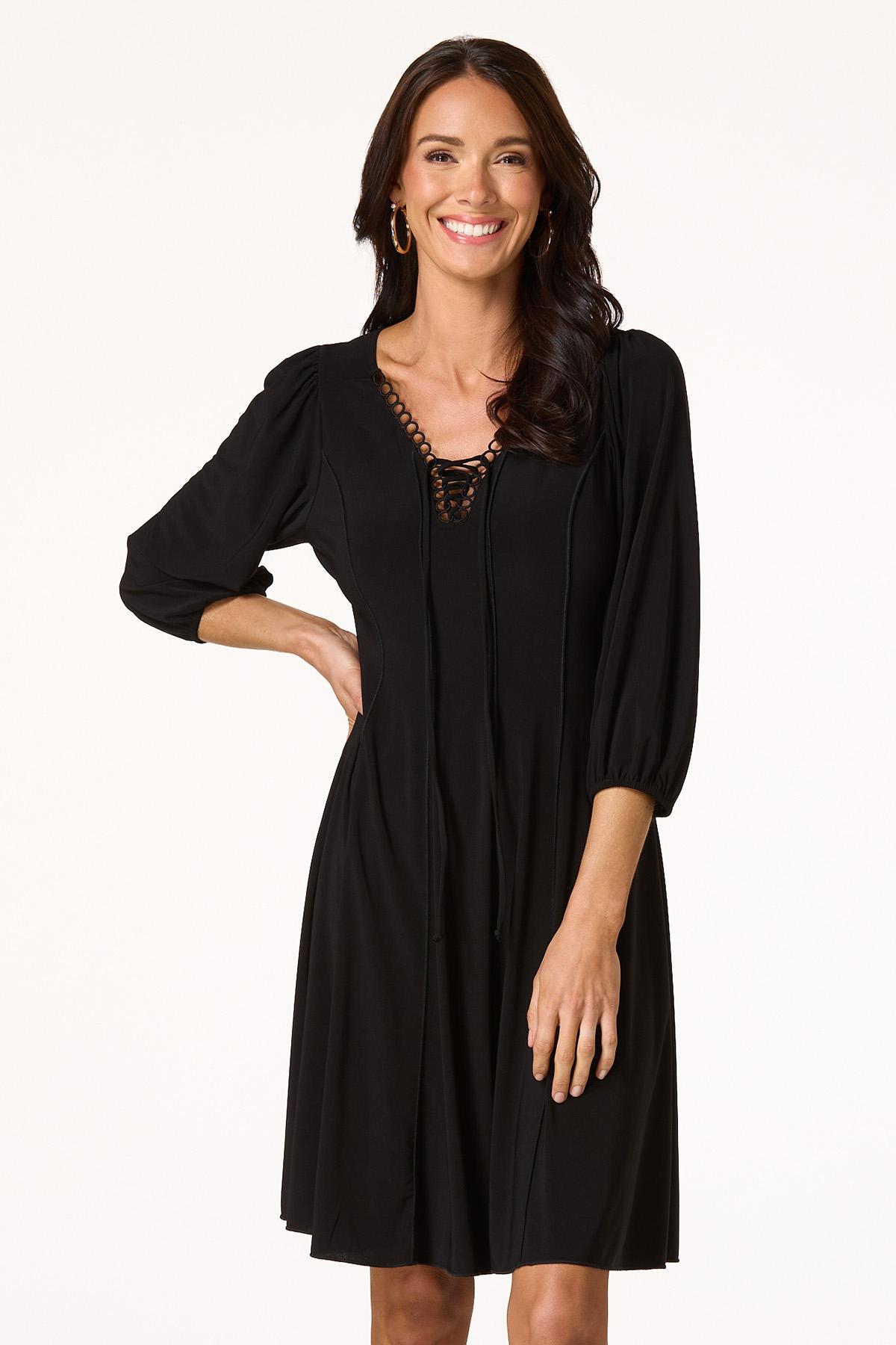  Cato Fashions | Cato Seamed Lace Up Dress
