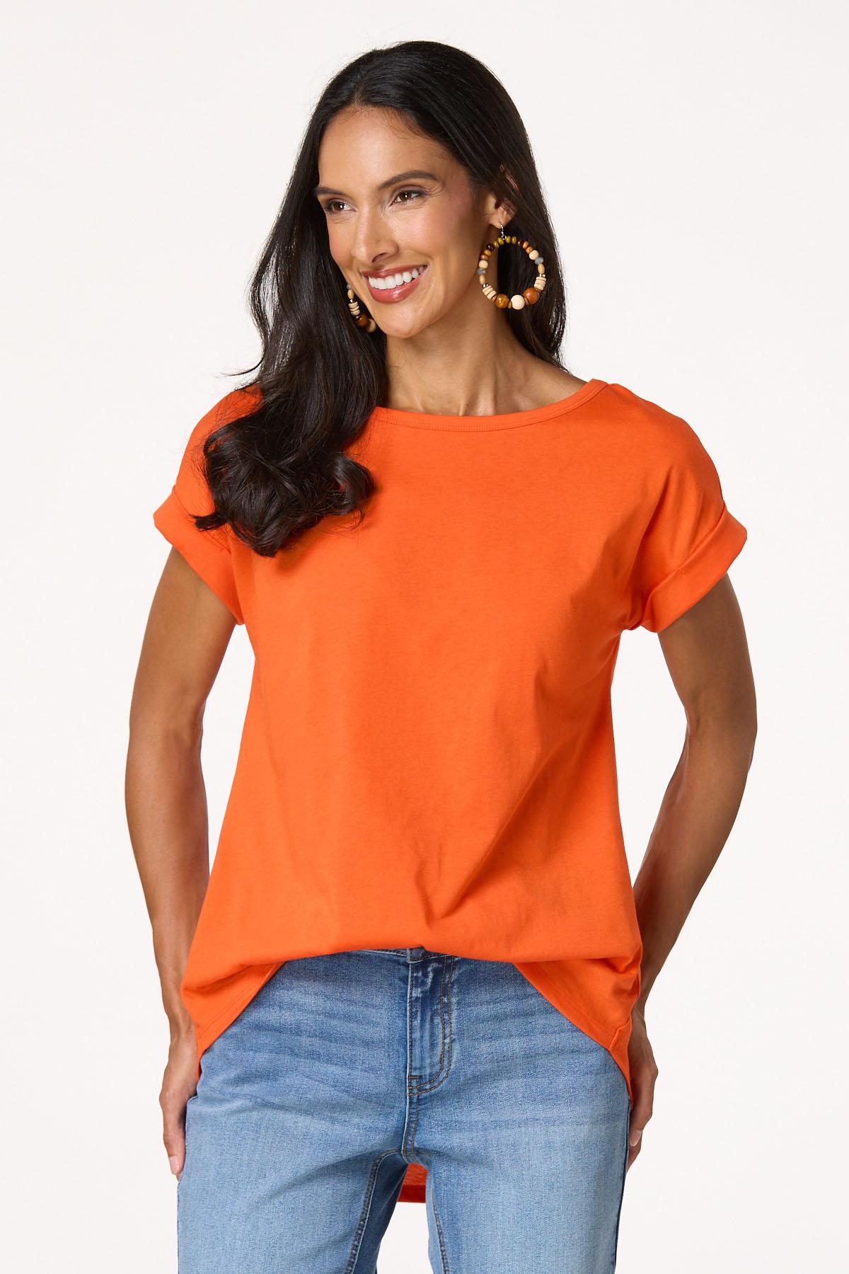  Cato Fashions | Cato Cuffed Sleeve Tee