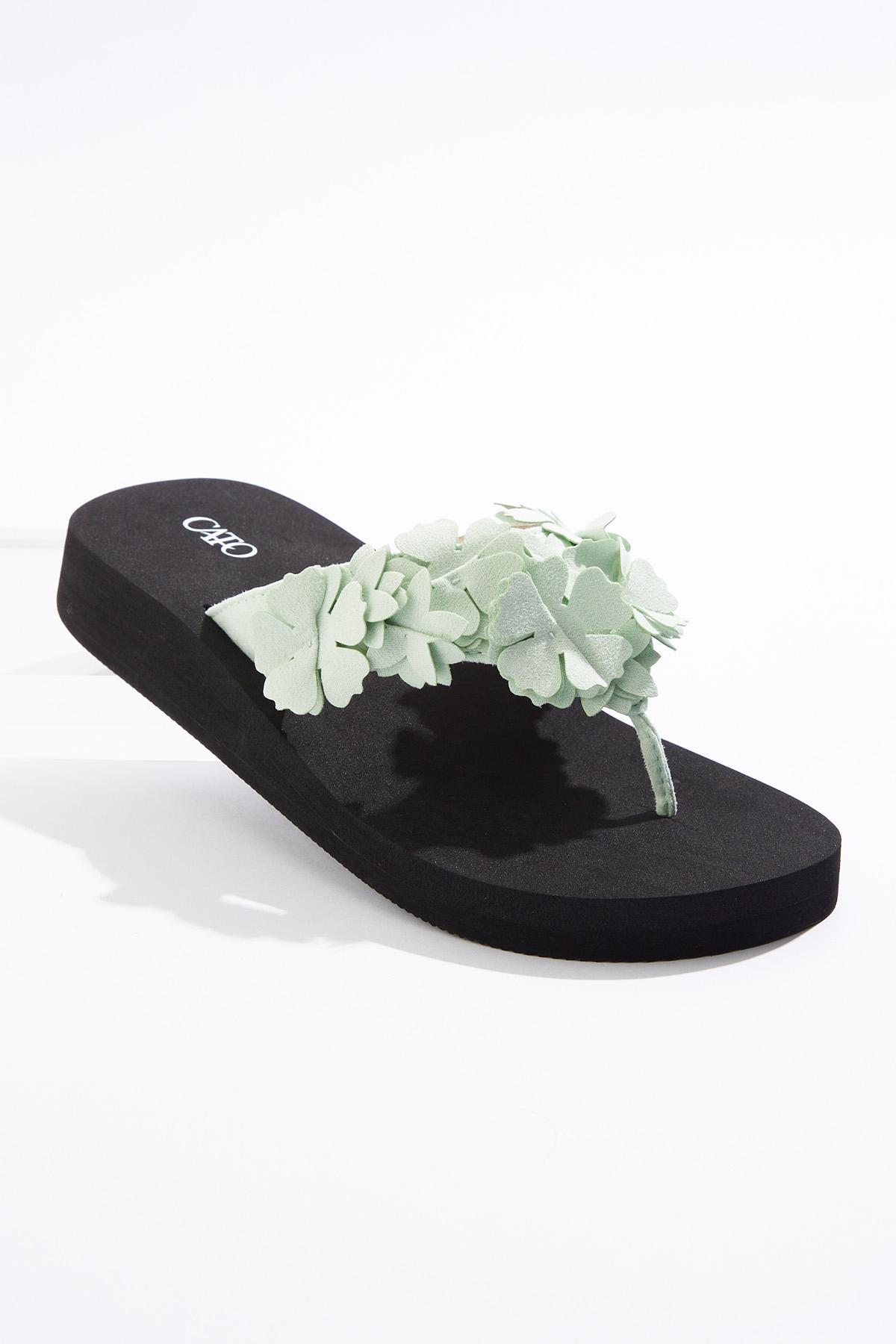  Cato Fashions | Cato Multi Flower Flip Flops