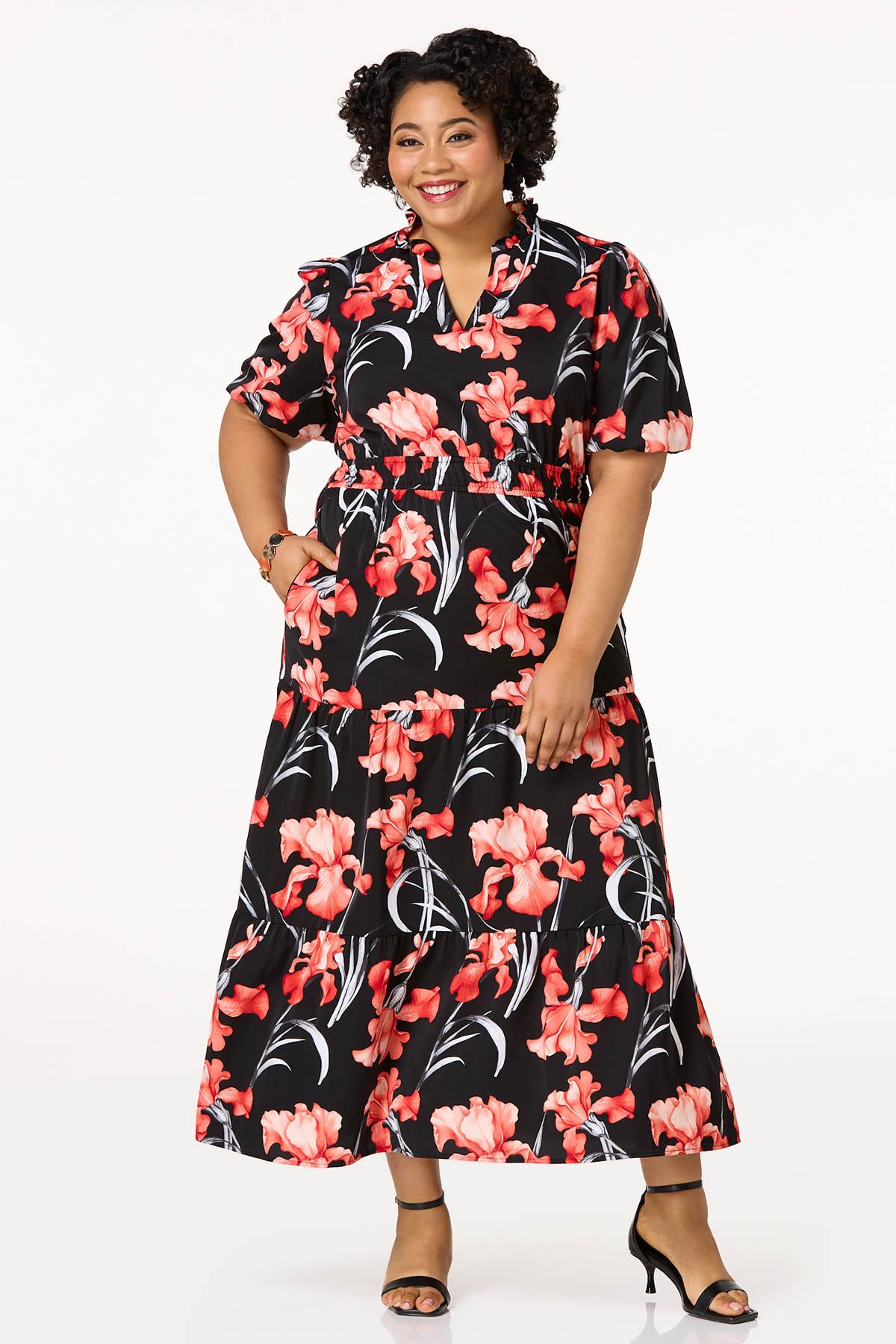  Cato Fashions | Cato Plus Size Tropical Floral Maxi Dress