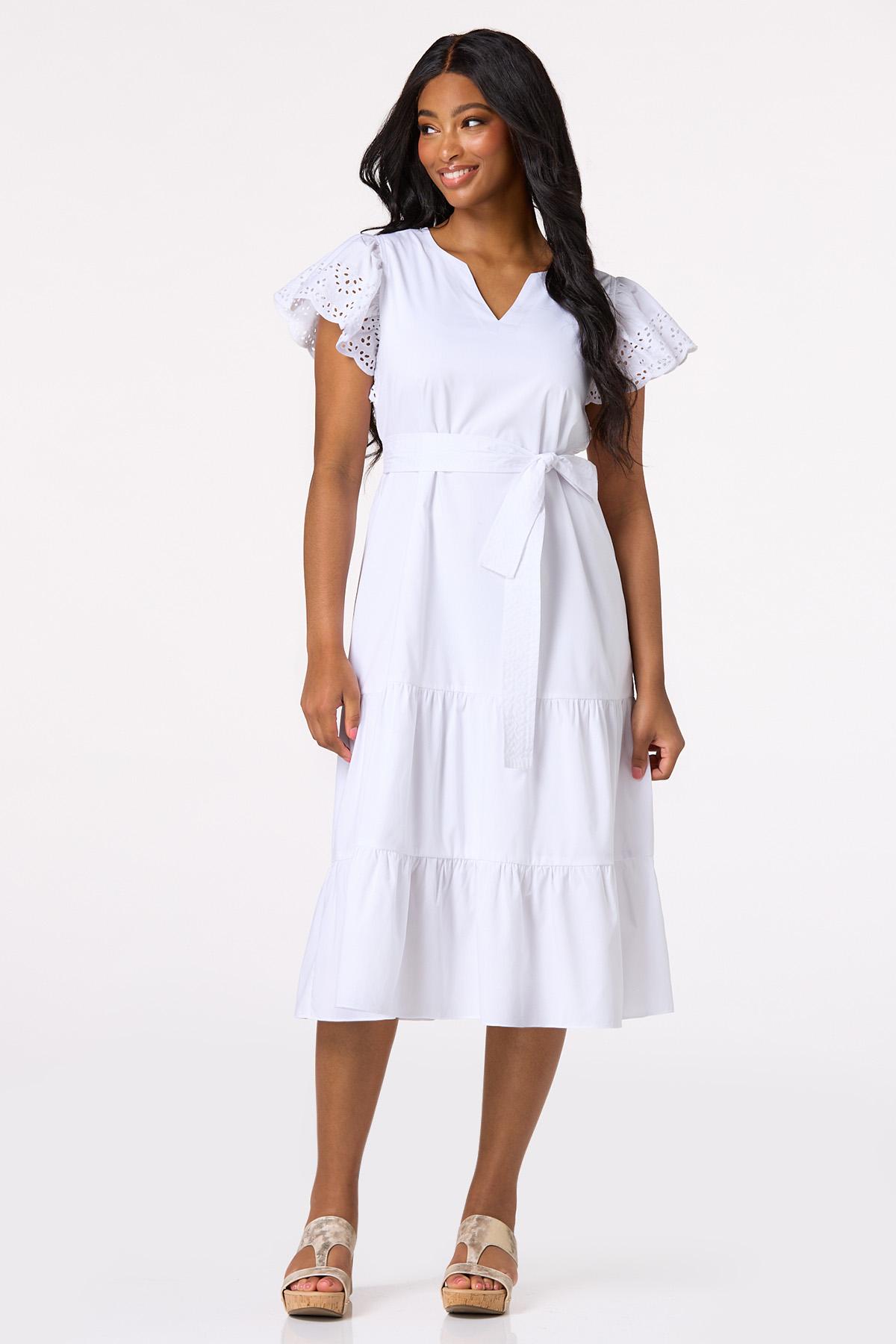  Cato Fashions | Cato Eyelet Flutter Sleeve Dress