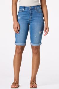  Cato Fashions | Cato High Rise Distressed Denim Shorts